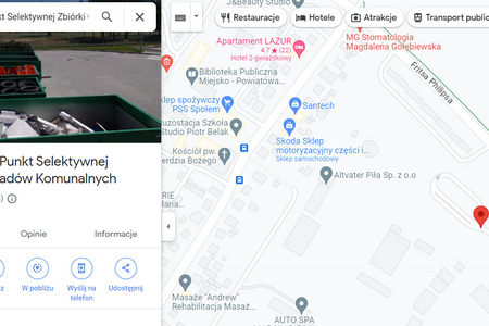 Mapa wskaże jak dojechać do PSZOK-u