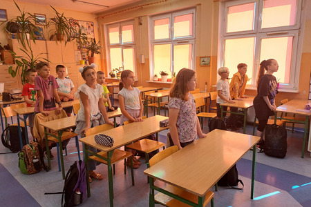 Pierwsze spotkanie z klasą patronacką z SP nr 11