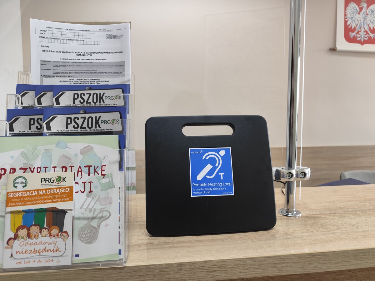 Pętla indukcyjna w Biurze Obsługi Klientów