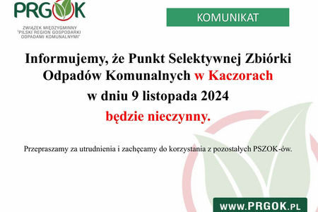 PSZOK Kaczory - informacja