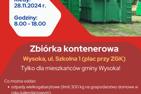 Zbiórka kontenerowa Wysoka