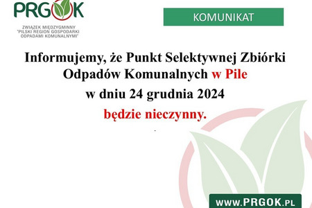 PSZOK Piła - komunikat