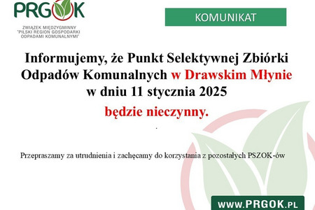 PSZOK Drawski Młyn - informacja