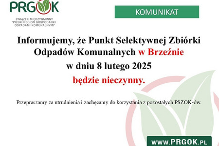 PSZOK Brzeźno - informacja