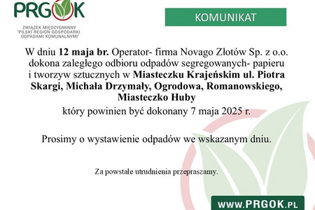 Miasteczko Krajeńskie - odbiory odpadów