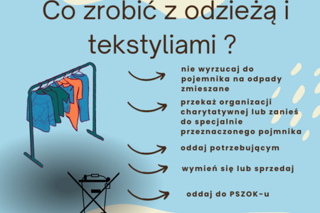 Co zrobić z odzieżą i tekstyliami?
