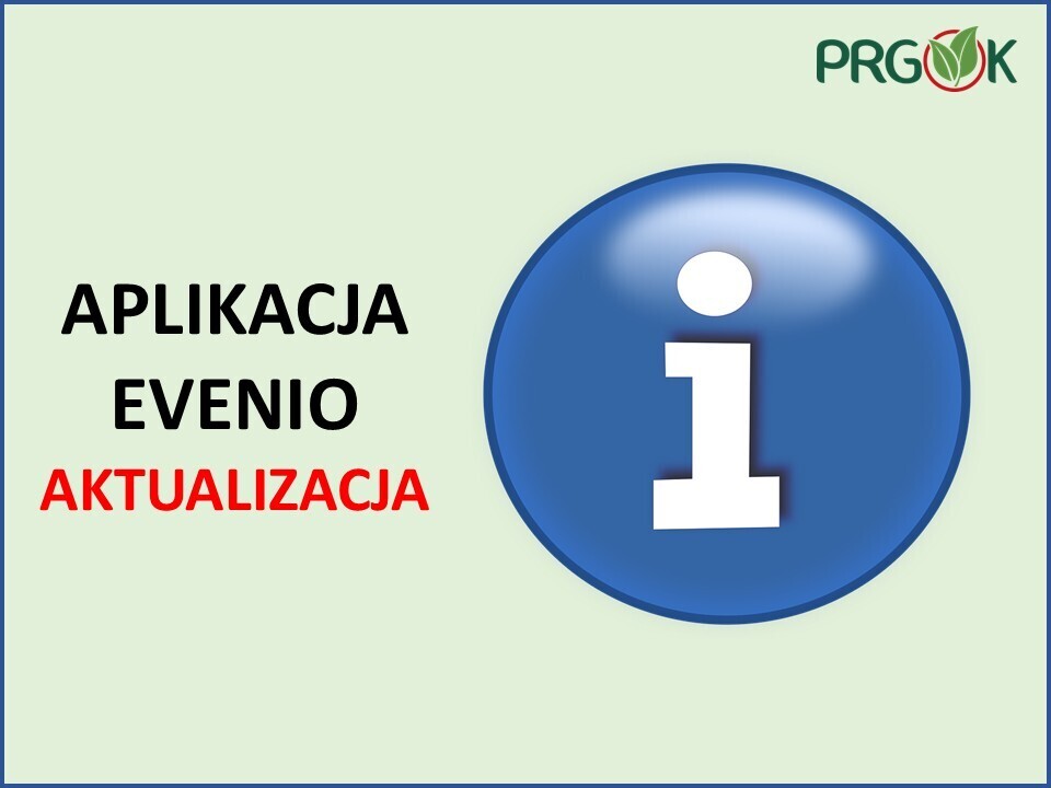 Aktualizacja aplikacji - EVENIO