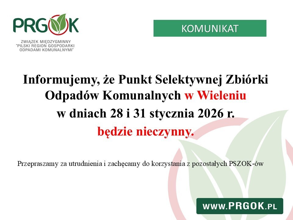 PSZOK Wieleń - informacja