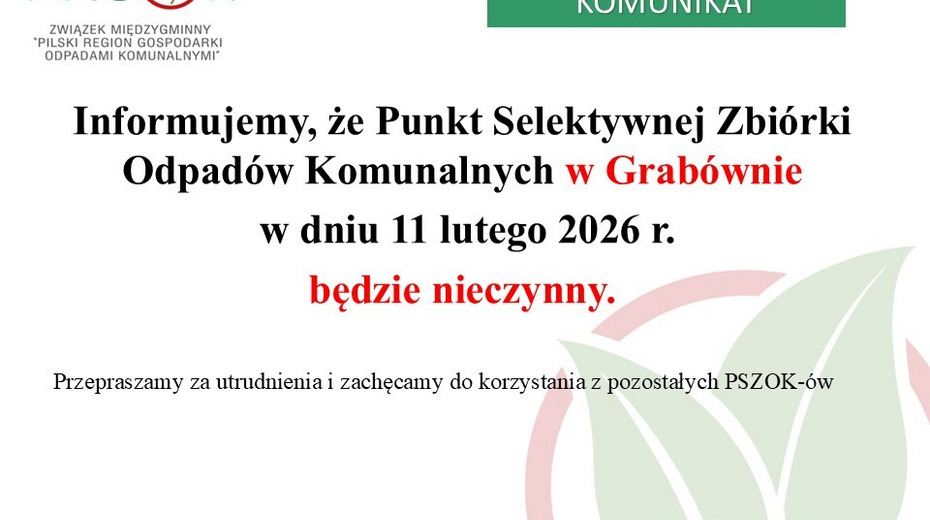 PSZOK Grabówno - informacja