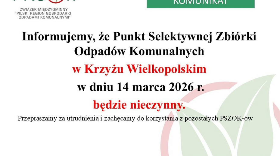PSZOK Krzyż Wielkopolski - informacja
